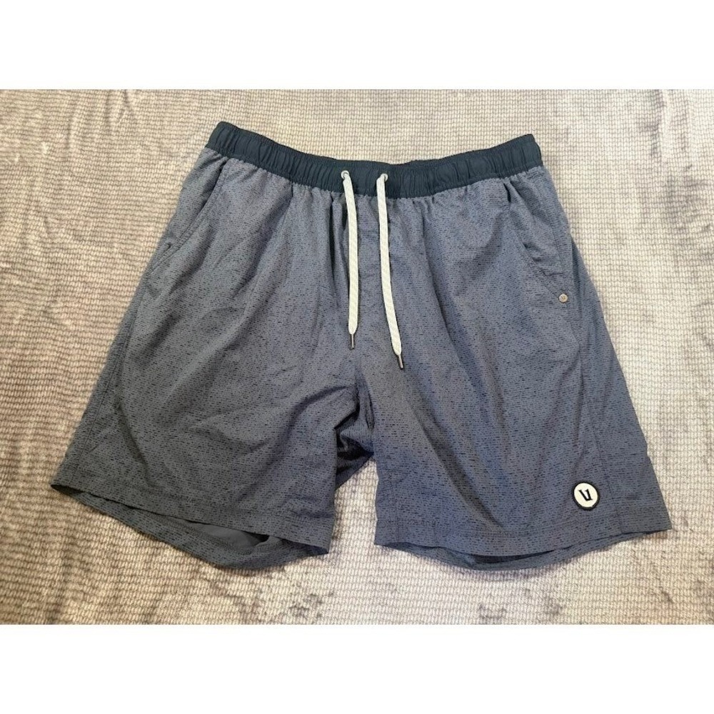 Vuori Kore Shorts Mens XXL Charcoal Gray Heather Athletic‎ Training Gym 32x7